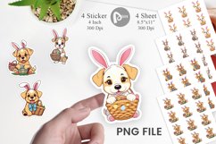 Easter Dog Sticker Product Image 1