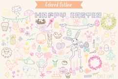 Easter Color Doodles | Egg, Bunny, Flower, Sheep, Chocolate Product Image 7