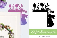 Easter Decoration| Door Corner |Easter Bunny Door Sign Product Image 1