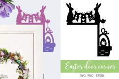 Easter Decoration| Door Corner |Easter Bunny Door Sign Product Image 1