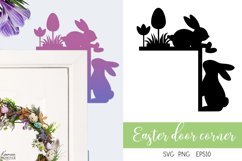 Easter Decoration| Door Corner |Easter Bunny Door Sign Product Image 1