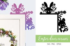 Easter Decoration| Door Corner |Easter Bunny Door Sign Product Image 1