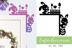 Easter Decoration| Door Corner |Easter Bunny Door Sign Product Image 1