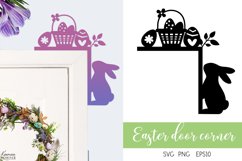 Easter Decoration| Door Corner |Easter Bunny Door Sign Product Image 1