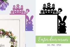 Easter Decoration| Door Corner |Easter Bunny Door Sign Product Image 1
