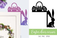 Easter Decoration| Door Corner |Easter Bunny Door Sign Product Image 1