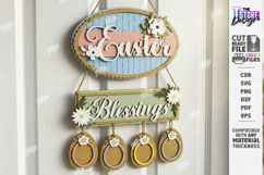 Easter Door Hanger Laser Cut | Door Basket Planter | Spring Product Image 1