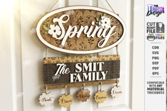 Easter Door Hanger Laser Cut | Door Basket Planter | Spring Product Image 1