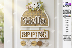 Easter Door Hangers Laser Cut Bundle | Easter Basket Planter Product Image 5