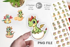 Easter Dragon Sticker Product Image 1