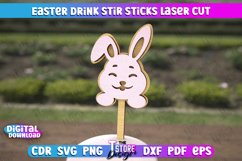 Easter Sticks for Stirring Drink | Drinks Markers | CNC File Product Image 1