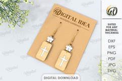 Easter Drop Earrings Bundle Laser Cut. Dangle Earrings SVG Product Image 6