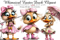 Easter Duck Clipart Product Image 1
