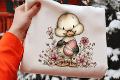 Easter Duck Whimsical Clipart Product Image 2