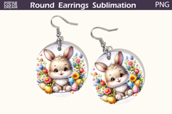Easter Round Earrings | Easter Animal Earrings Product Image 1