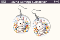 Easter Round Earrings | Easter Animal Earrings Product Image 1