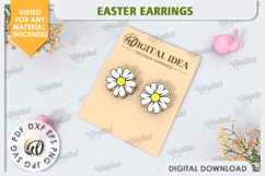 Easter Earrings Laser Cut Bundle. Spring Earrings SVG Product Image 11