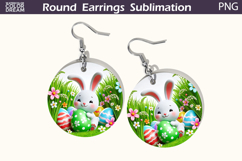 Easter Round Earrings | Easter Animal Earrings Product Image 1