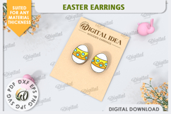 Easter Earrings Laser Cut Bundle. Spring Earrings SVG Product Image 6