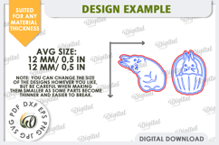 Easter Bunny Earrings Laser Cut. Spring Earrings SVG Product Image 2