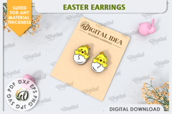 Easter Earrings Laser Cut Bundle. Spring Earrings SVG Product Image 10