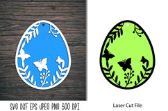 Easter Egg SVG| Easter Frame Laser Cut| Easter SVG