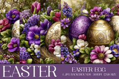 Easter Background, Easter Card, Easter Eggs Backgrounds, s2 Product Image 1