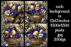 Easter Background, Easter Card, Easter Eggs Backgrounds, s4 Product Image 2