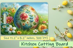 Easter Eggs Cutting Board PNG, Kitchen Cutting Board Design Product Image 1