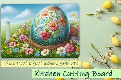Easter Eggs Cutting Board PNG, Kitchen Cutting Board Design Product Image 1