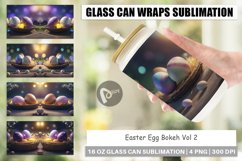 Glass Can Wraps Easter Egg Bokeh Product Image 1