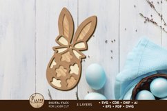 Easter Bunny Egg, Decorative Cut File Product Image 1