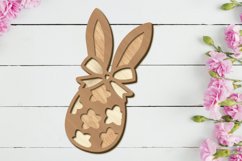 Easter Bunny Egg, Decorative Cut File Product Image 2