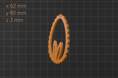 Easter egg stl, Easter basket gift tag 3d printing file Product Image 3