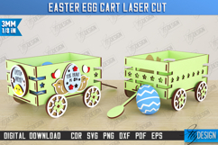 Easter Egg Cart | Easter Egg Holder | Candy Treat Box | CNC Product Image 1