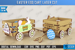 Easter Egg Cart | Easter Egg Holder | Candy Treat Box | CNC Product Image 1