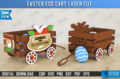 Easter Egg Cart | Easter Egg Holder | Candy Treat Box | CNC Product Image 1