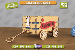 Easter Egg Cart Laser Cut Bundle, 3D Happy Easter Candy Box Product Image 8
