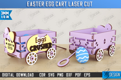 Easter Egg Cart | Easter Egg Holder | Candy Treat Box | CNC Product Image 1
