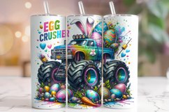 Easter Egg Crusher Tumbler Wrap, Easter Truck Tumbler Wrap Product Image 1