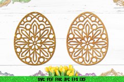 Easter Egg Mandala SVG,Easter Egg Laser Cut,Easter Paper Cut Product Image 2