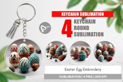 Keychain Easter Egg Embroidery Product Image 1