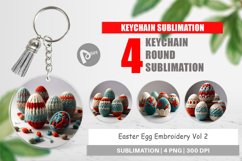 Keychain Easter Egg Embroidery Product Image 1