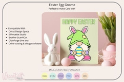 Easter egg gnome svg, bunny ear gnome cut file, Product Image 4