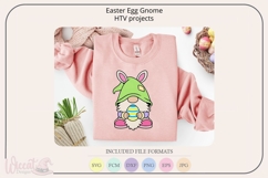 Easter egg gnome svg, bunny ear gnome cut file, Product Image 1