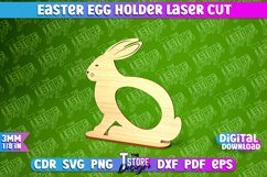 Easter Egg Holder | Easter Rabbit Laser Cut Design | CNC Product Image 1