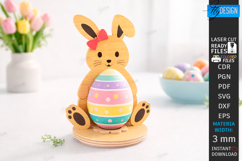 Easter Egg Holders Laser Cut Bundle | Bunny Egg Stands SVG Product Image 15
