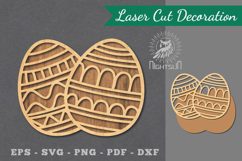Easter Egg Laser Cut Decoration Product Image 1