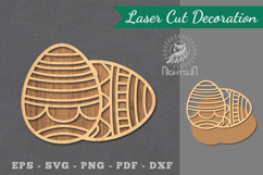 Easter Egg Laser Cut Decoration Product Image 1