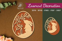 Easter Egg Laser Cut Decoration Product Image 1